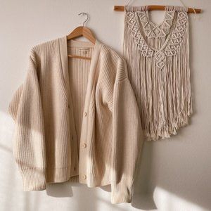 Tradlands Shelter Cardigan - Birch